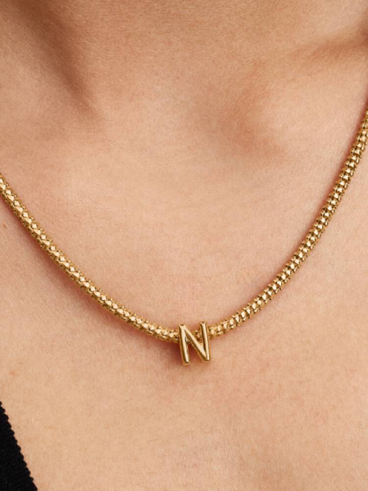 Pandora Letter N Alphabet Charm Gold