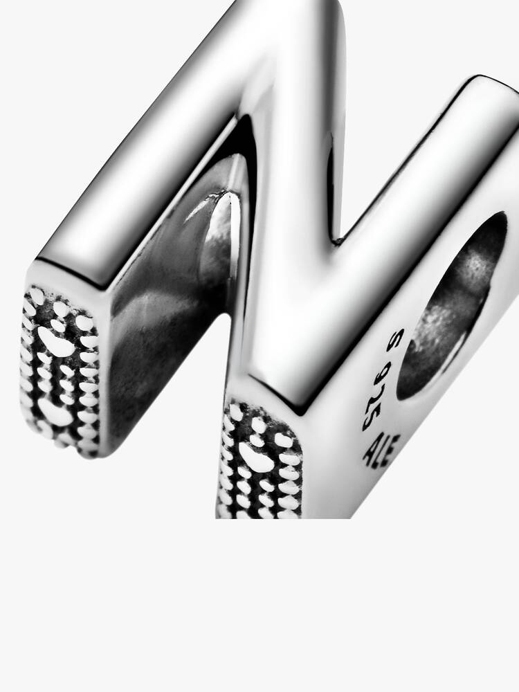 Pandora Letter N Alphabet Charm Silver