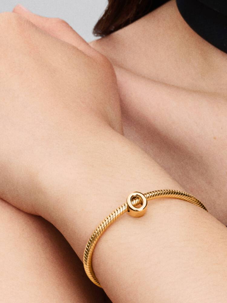 Pandora Letter O Alphabet Charm Gold