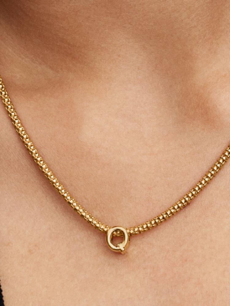 Pandora Letter Q Alphabet Charm Gold