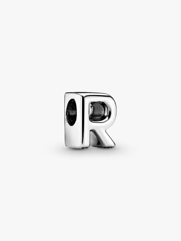 Pandora Letter R Alphabet Charm Silver