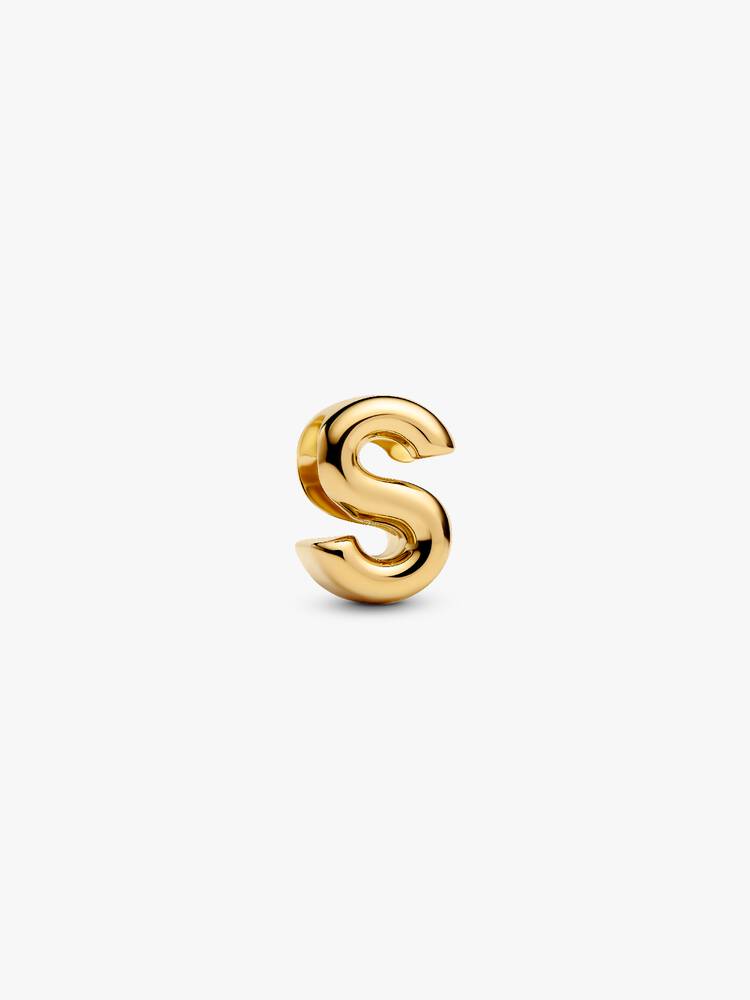 Pandora Letter S Alphabet Charm Gold