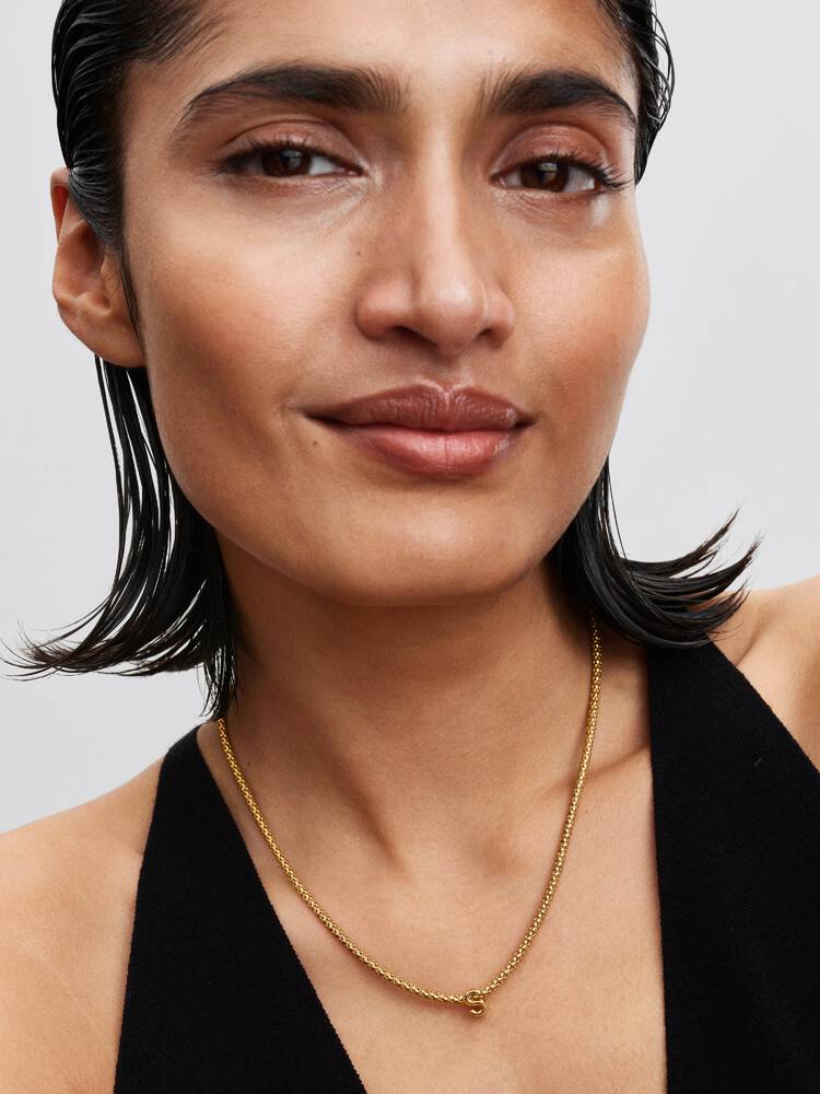 Pandora Letter S Alphabet Charm Gold