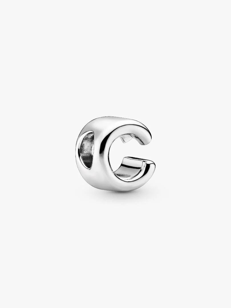 Pandora Letter C Alphabet Charm Silver