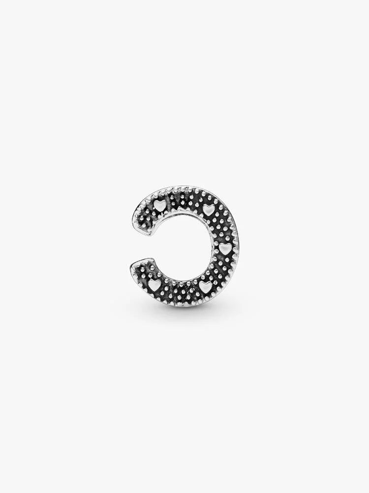 Pandora Letter C Alphabet Charm Silver