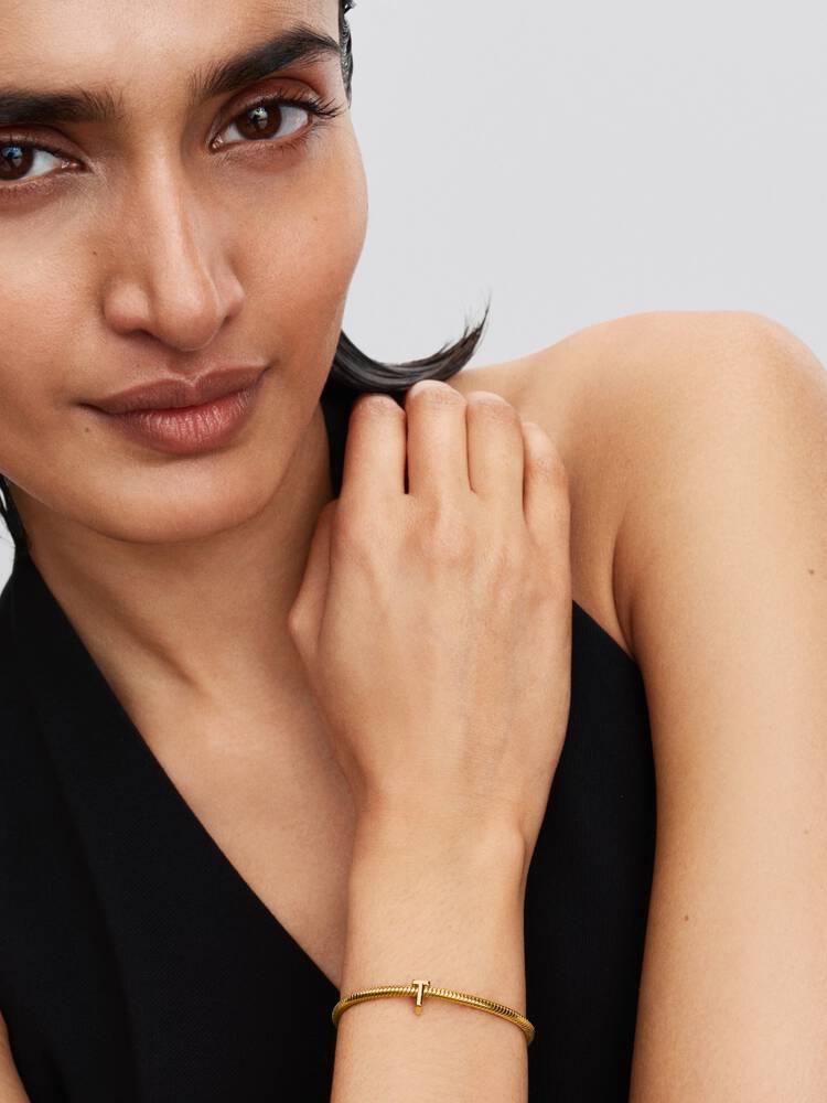 Pandora Letter T Alphabet Charm Gold