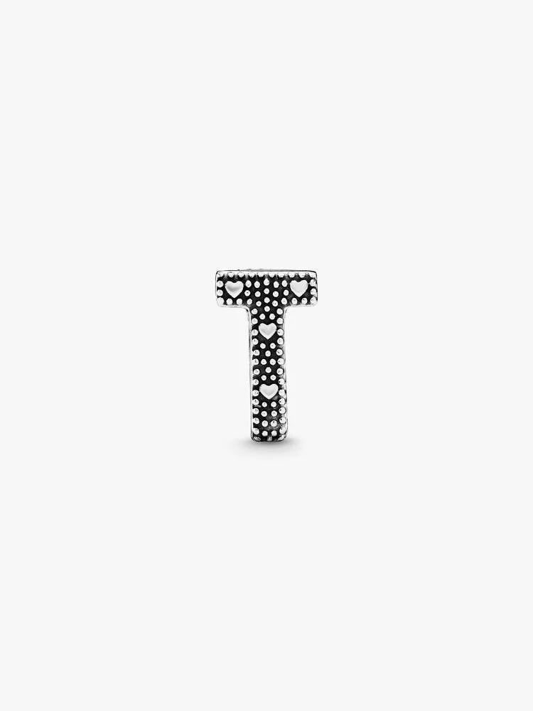 Pandora Letter T Alphabet Charm Silver