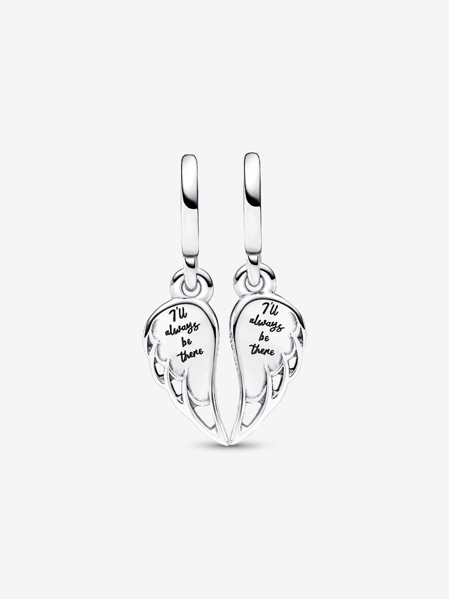 Pandora Sparkling Splitable Angel Wings Dangle Charm Sterling silver