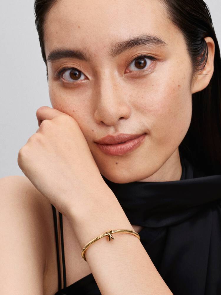 Pandora Letter X Alphabet Charm Gold