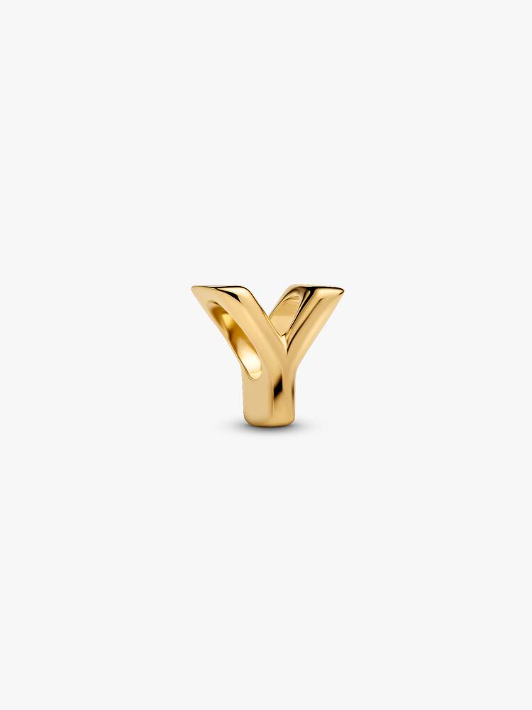 Pandora Letter Y Alphabet Charm Gold
