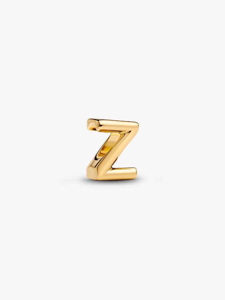 Pandora Letter Z Alphabet Charm Gold
