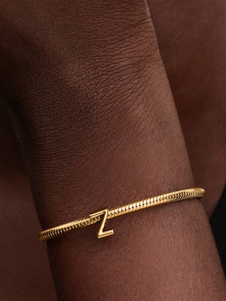 Pandora Letter Z Alphabet Charm Gold