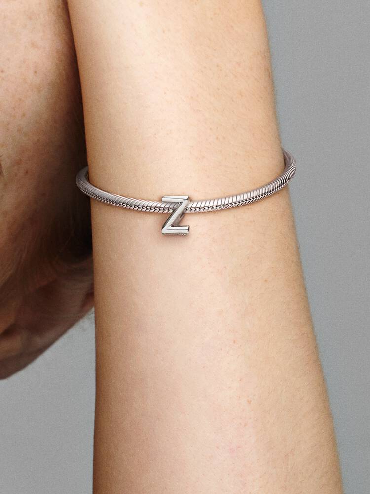 Pandora Letter Z Alphabet Charm Silver